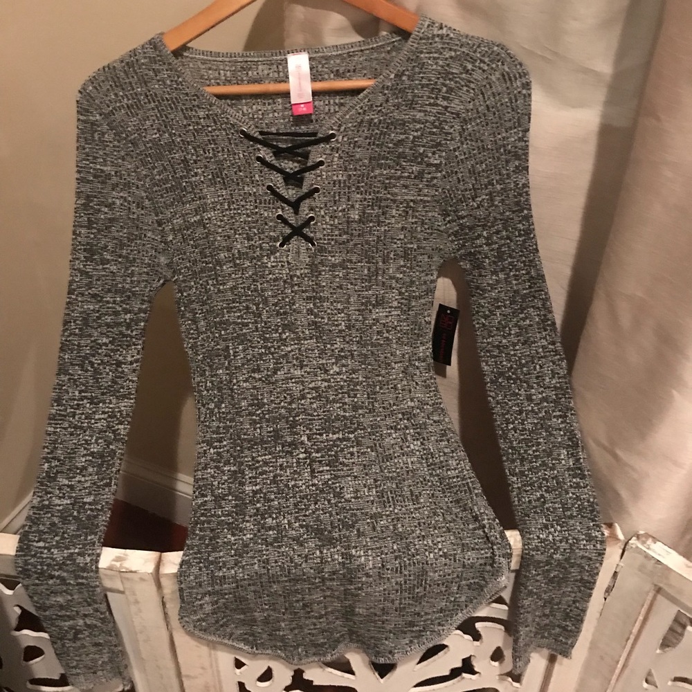 Heather grey sweater
